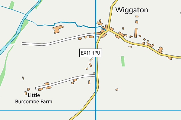 EX11 1PU map - OS VectorMap District (Ordnance Survey)