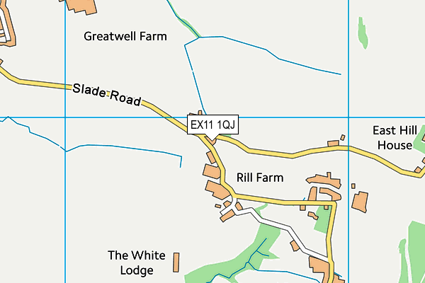 EX11 1QJ map - OS VectorMap District (Ordnance Survey)