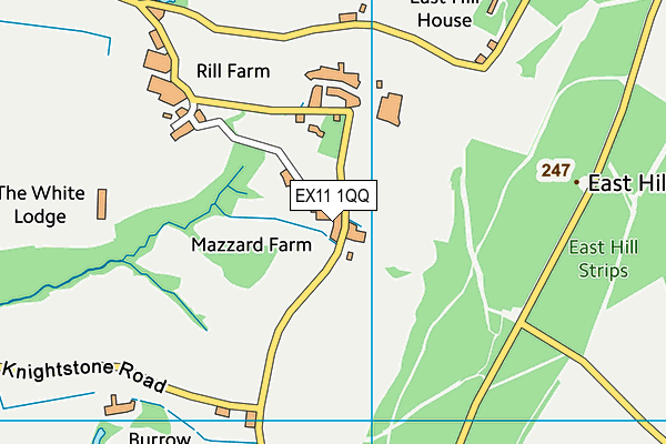 EX11 1QQ map - OS VectorMap District (Ordnance Survey)