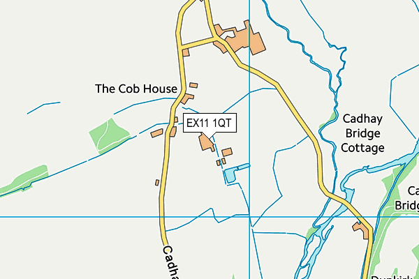 EX11 1QT map - OS VectorMap District (Ordnance Survey)