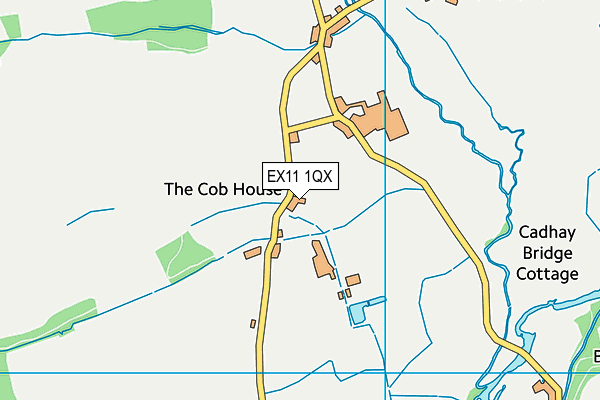 EX11 1QX map - OS VectorMap District (Ordnance Survey)