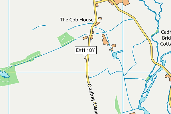 EX11 1QY map - OS VectorMap District (Ordnance Survey)