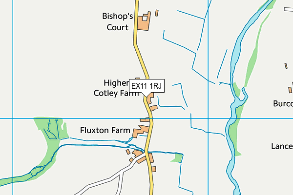 EX11 1RJ map - OS VectorMap District (Ordnance Survey)