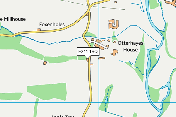 EX11 1RQ map - OS VectorMap District (Ordnance Survey)