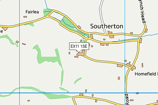 EX11 1SE map - OS VectorMap District (Ordnance Survey)