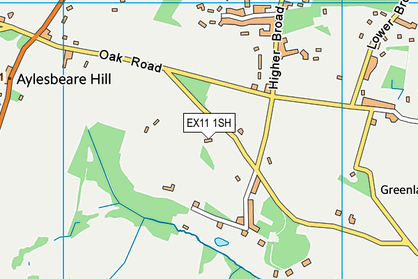 EX11 1SH map - OS VectorMap District (Ordnance Survey)