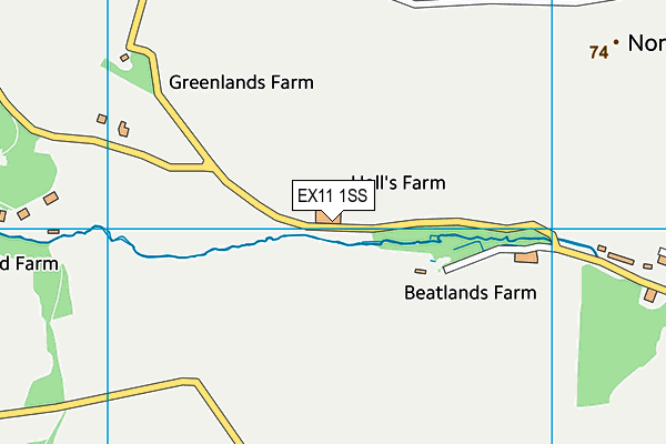 EX11 1SS map - OS VectorMap District (Ordnance Survey)