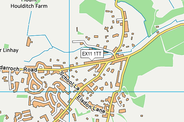 EX11 1TT map - OS VectorMap District (Ordnance Survey)