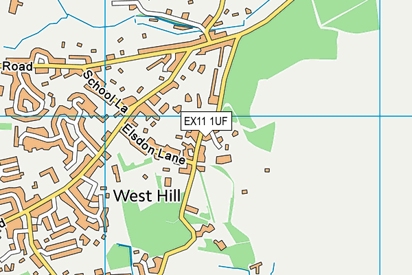 EX11 1UF map - OS VectorMap District (Ordnance Survey)