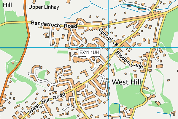 EX11 1UH map - OS VectorMap District (Ordnance Survey)