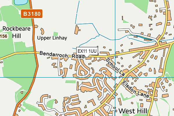 EX11 1UU map - OS VectorMap District (Ordnance Survey)