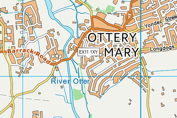 EX11 1XY map - OS VectorMap District (Ordnance Survey)