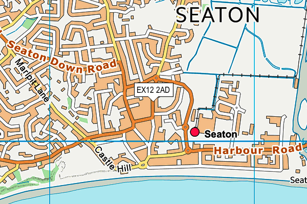 Map of EAST DEVON SPORTS THERAPY - REHABILITATION & PERFORMANCE CENTRE LIMITED at district scale
