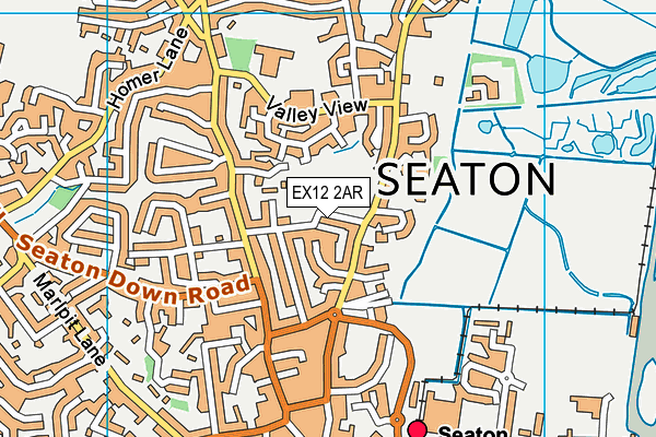 EX12 2AR map - OS VectorMap District (Ordnance Survey)