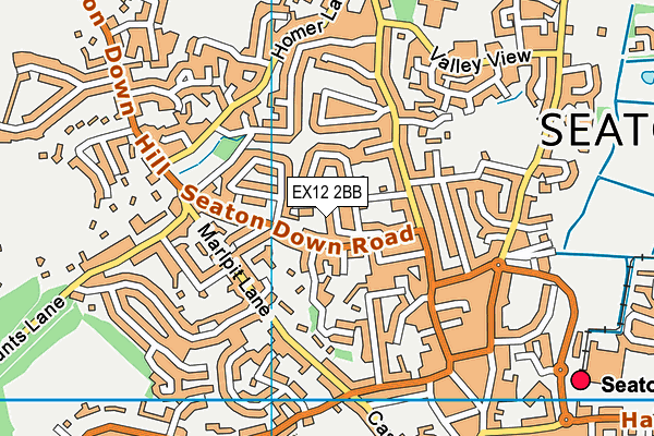 EX12 2BB map - OS VectorMap District (Ordnance Survey)