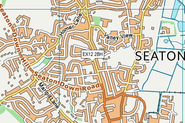 EX12 2BH map - OS VectorMap District (Ordnance Survey)