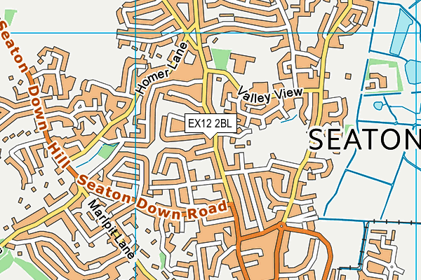 EX12 2BL map - OS VectorMap District (Ordnance Survey)