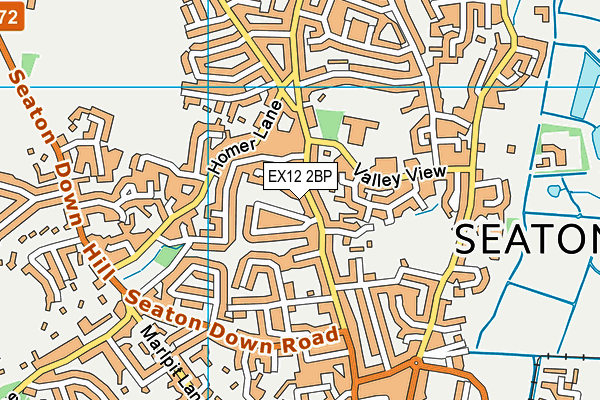 EX12 2BP map - OS VectorMap District (Ordnance Survey)