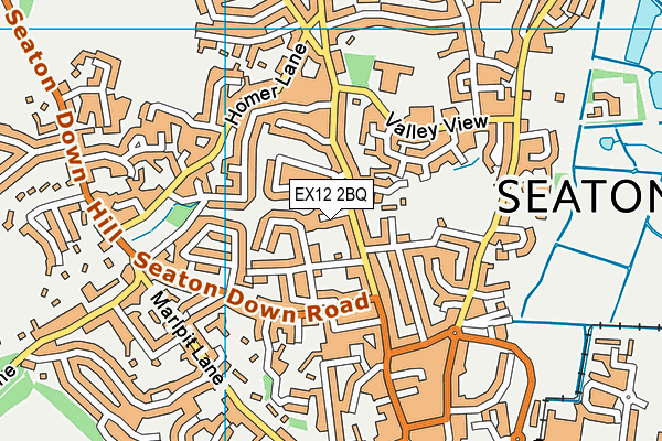 EX12 2BQ map - OS VectorMap District (Ordnance Survey)