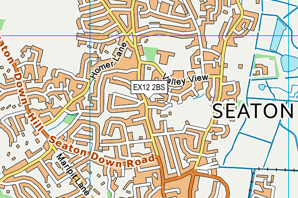 EX12 2BS map - OS VectorMap District (Ordnance Survey)