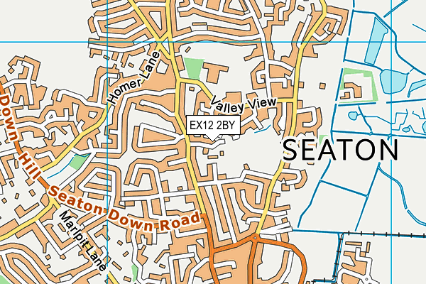 EX12 2BY map - OS VectorMap District (Ordnance Survey)