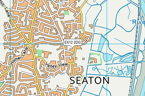 EX12 2DG map - OS VectorMap District (Ordnance Survey)