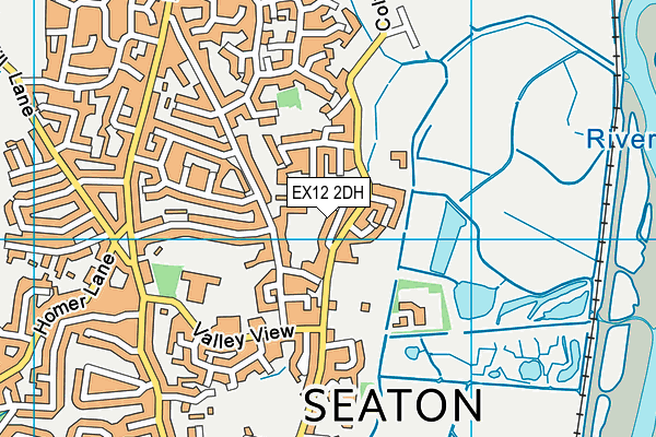 EX12 2DH map - OS VectorMap District (Ordnance Survey)