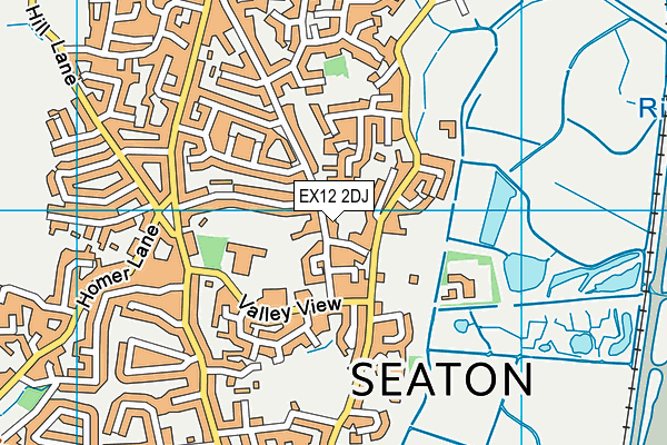 EX12 2DJ map - OS VectorMap District (Ordnance Survey)