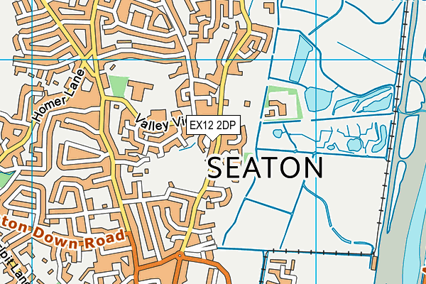 EX12 2DP map - OS VectorMap District (Ordnance Survey)