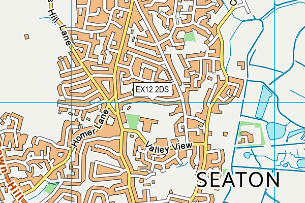 EX12 2DS map - OS VectorMap District (Ordnance Survey)