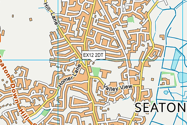 EX12 2DT map - OS VectorMap District (Ordnance Survey)