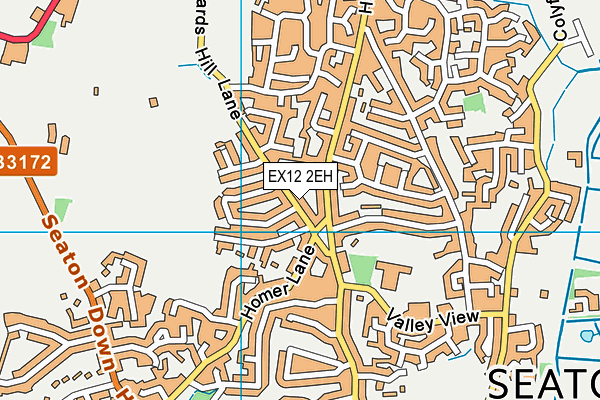 EX12 2EH map - OS VectorMap District (Ordnance Survey)