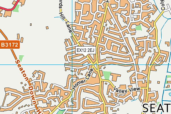 EX12 2EJ map - OS VectorMap District (Ordnance Survey)