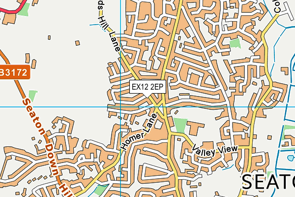 EX12 2EP map - OS VectorMap District (Ordnance Survey)