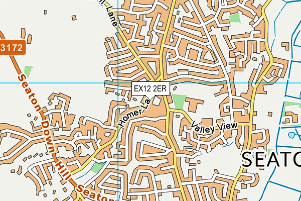 EX12 2ER map - OS VectorMap District (Ordnance Survey)