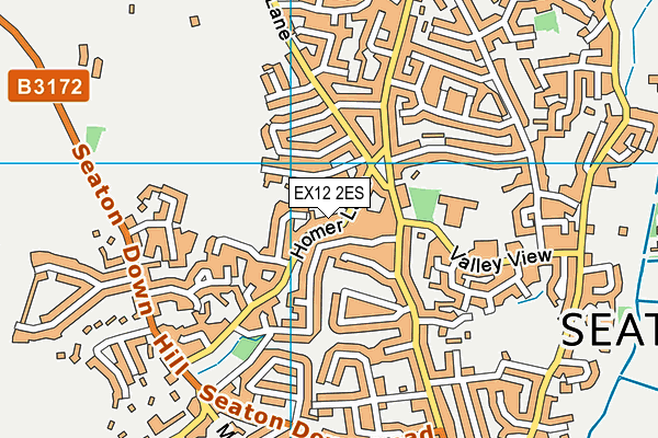 EX12 2ES map - OS VectorMap District (Ordnance Survey)