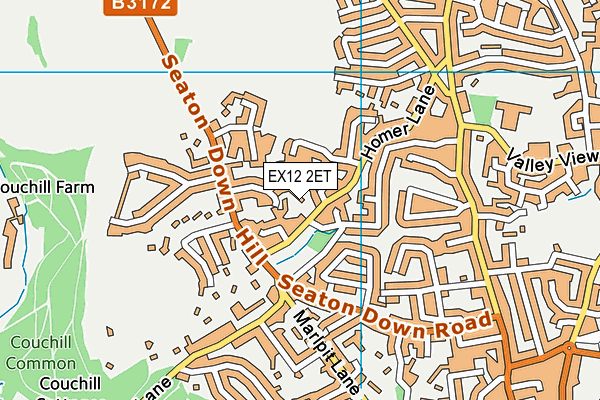 EX12 2ET map - OS VectorMap District (Ordnance Survey)