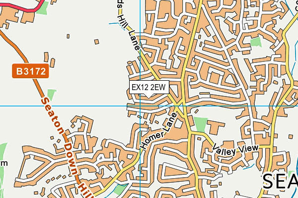 EX12 2EW map - OS VectorMap District (Ordnance Survey)