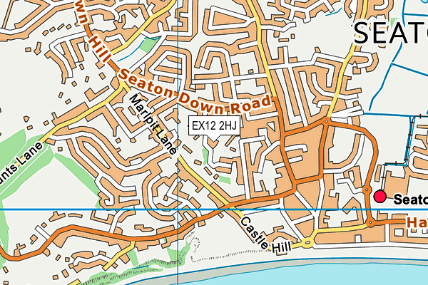 EX12 2HJ map - OS VectorMap District (Ordnance Survey)