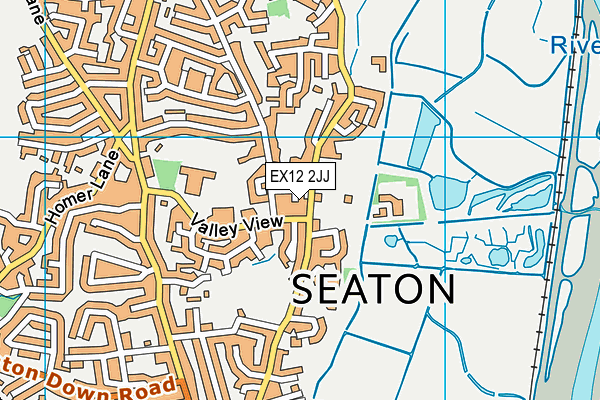 EX12 2JJ map - OS VectorMap District (Ordnance Survey)