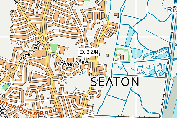 EX12 2JN map - OS VectorMap District (Ordnance Survey)