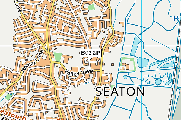 EX12 2JP map - OS VectorMap District (Ordnance Survey)