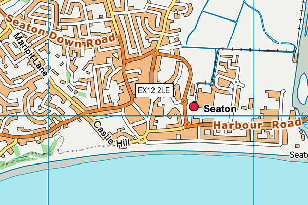 EX12 2LE map - OS VectorMap District (Ordnance Survey)