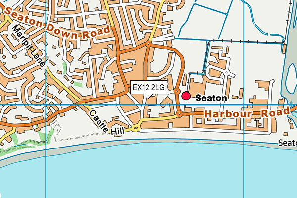 EX12 2LG map - OS VectorMap District (Ordnance Survey)