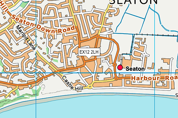 EX12 2LH map - OS VectorMap District (Ordnance Survey)