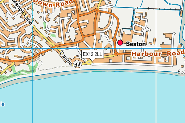 EX12 2LL map - OS VectorMap District (Ordnance Survey)