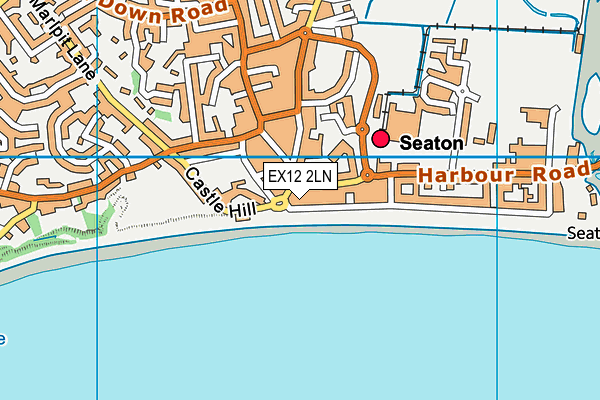 EX12 2LN map - OS VectorMap District (Ordnance Survey)