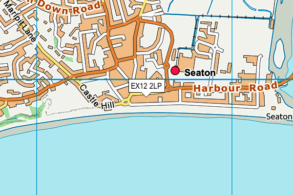 EX12 2LP map - OS VectorMap District (Ordnance Survey)