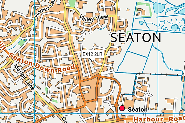 EX12 2LR map - OS VectorMap District (Ordnance Survey)