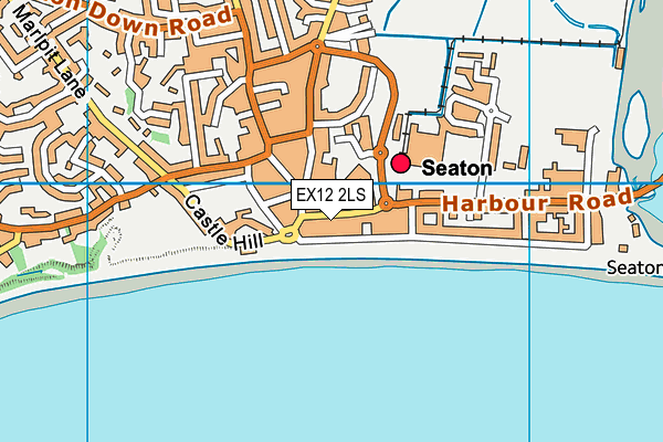 EX12 2LS map - OS VectorMap District (Ordnance Survey)